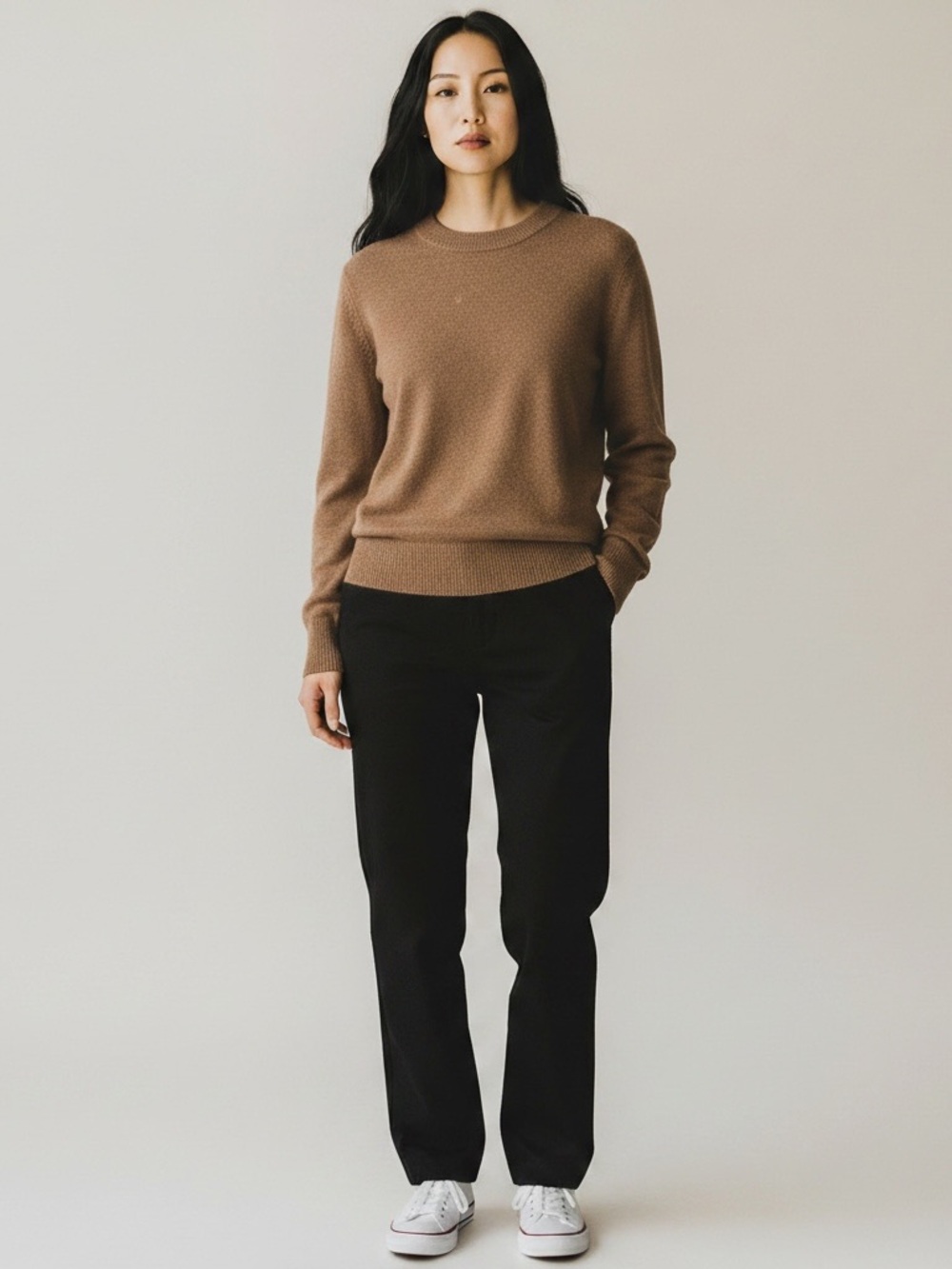 J. Crew Brown Cashmere Crewneck Sweater